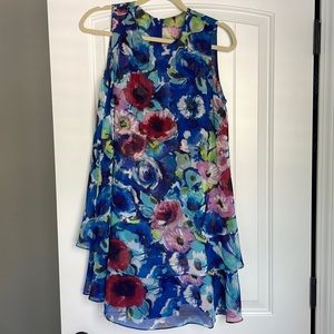 Donna Morgan | Anthropologie Blue Floral Shift Dress